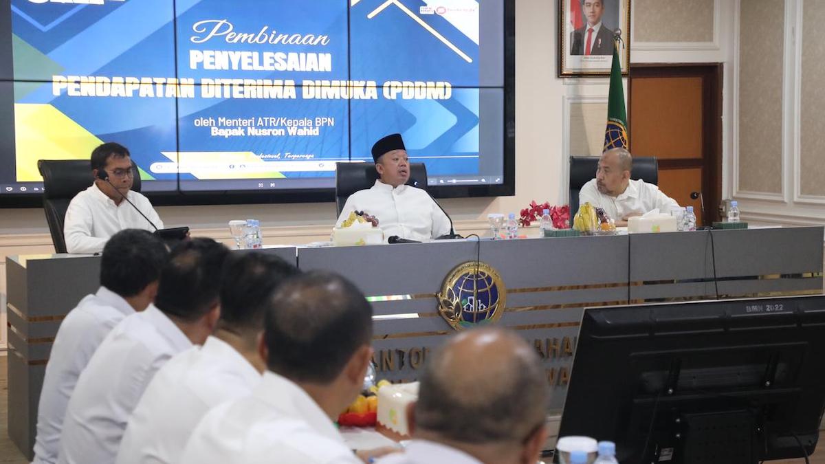 Menteri Nusron bertemu Kepala Kantah se-Jawa Barat. (dok. istimewa)