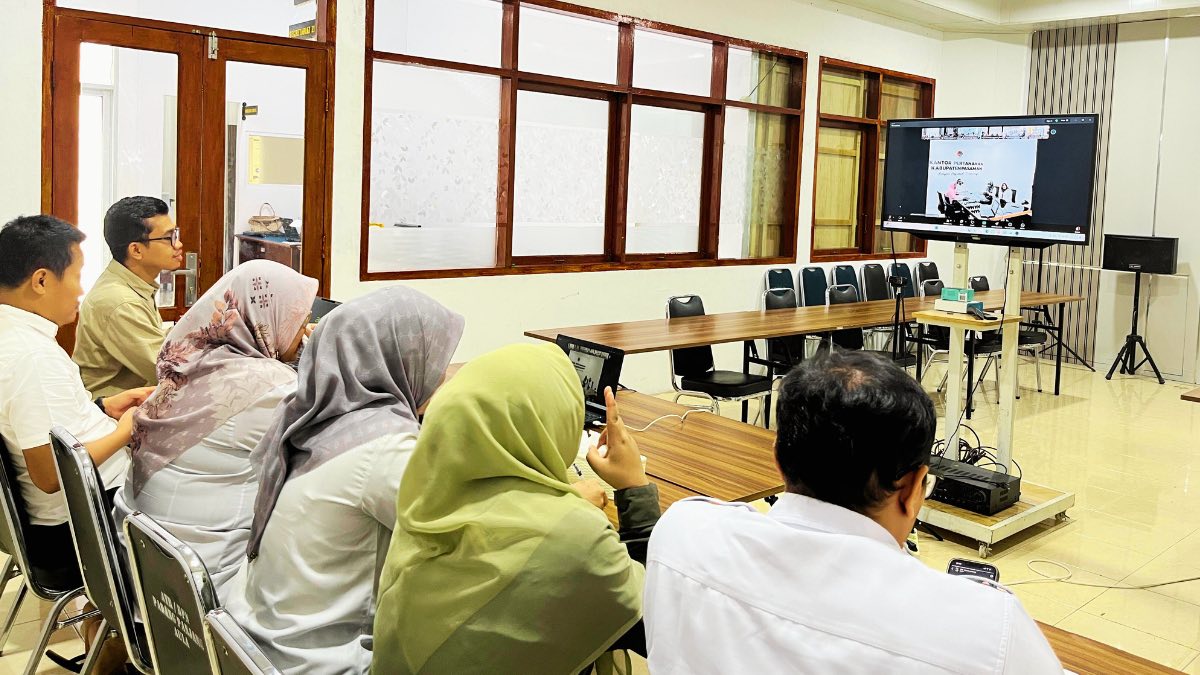 Rapat Monev Kantah Padang Panjang dengan Kanwil BPN Sumbar. (dok. istimewa)