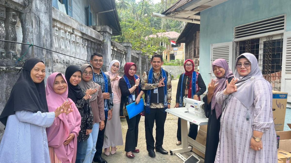 BRI Peduli bantu sarana penunjang untuk UMKM di Silungkang Duo. (dok. istimewa)