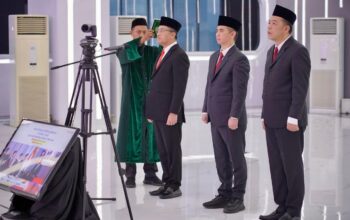 Menteri Nusron lantik JPT Pratama Kementerian ATR BPN. (dok. istimewa)