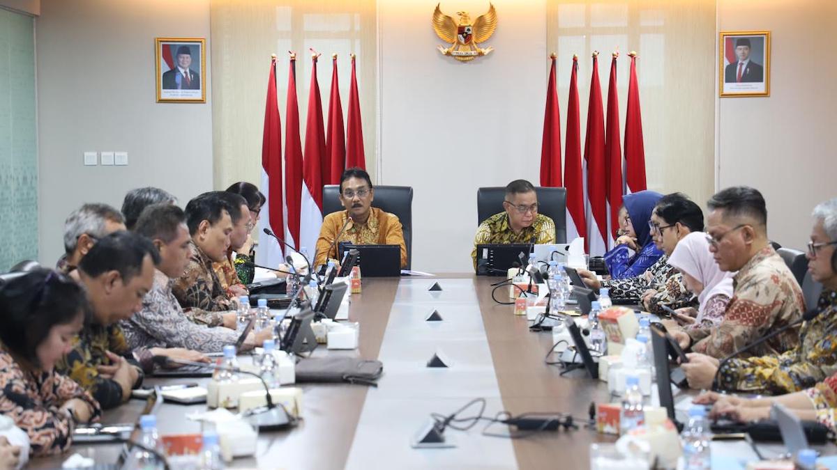 Rapat Sekjen ATR BPN terkait perencanaan anggaran tahun 2026. (dok. istimewa)