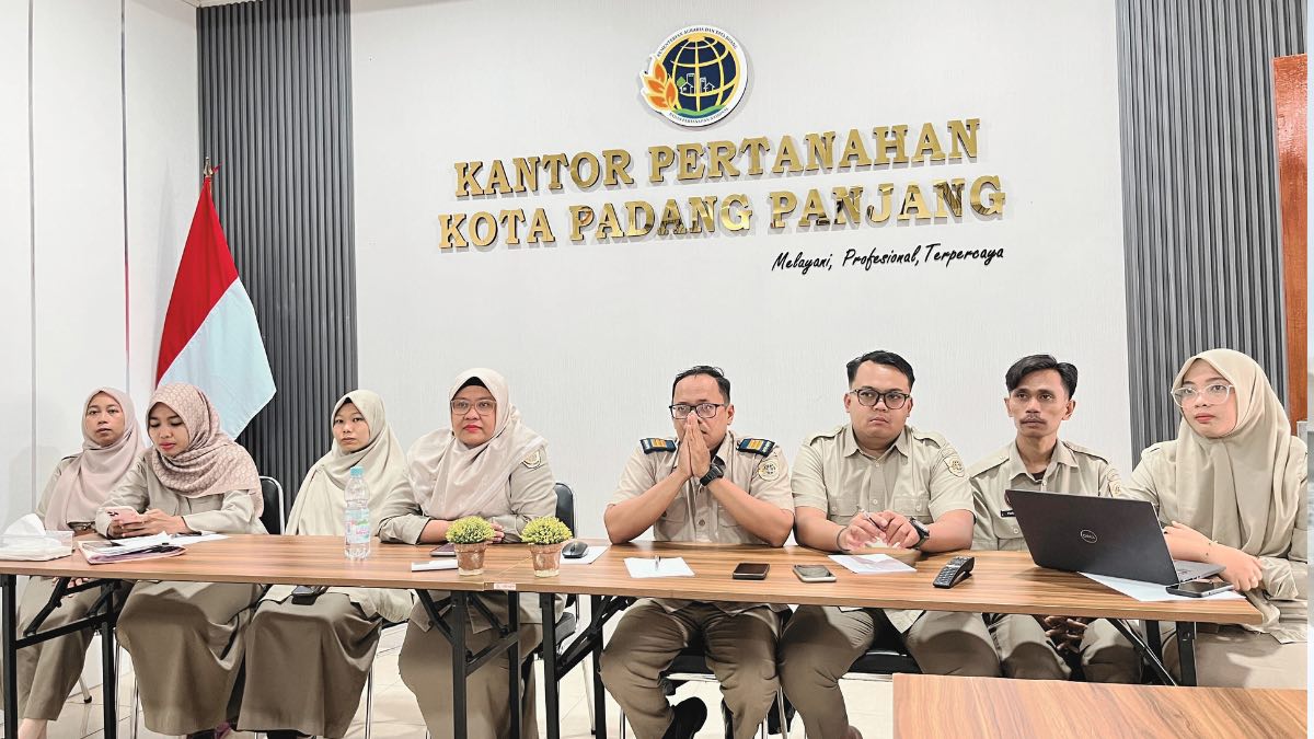 Zoom meeting Kantah Padang Panjang. (dok. istimewa)